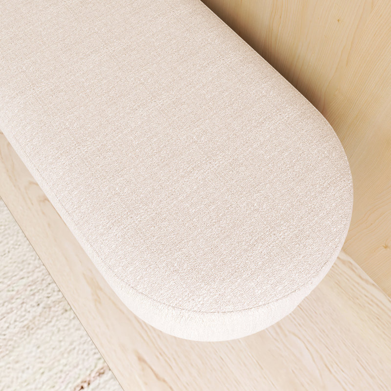 43.5 In. Rectangle Storage Ottoman In Beige