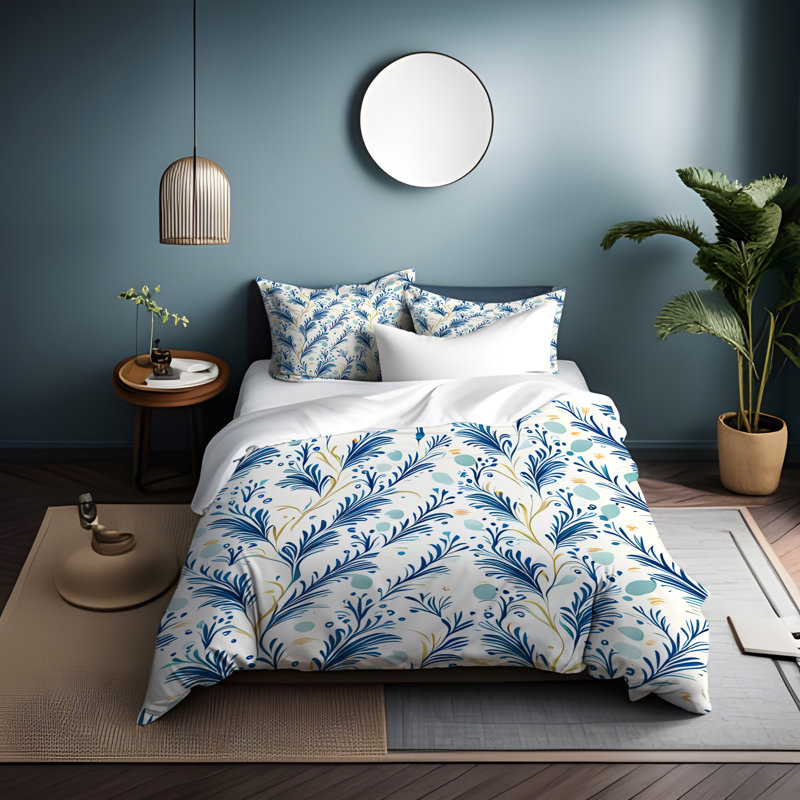 Ensemble de housse de couette , Housse de couette grand + 2 grandes taies décorat