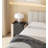 Modern Style Concealed Handle Bedside Table Double-Layer Storage Design Suitable For Bedroom