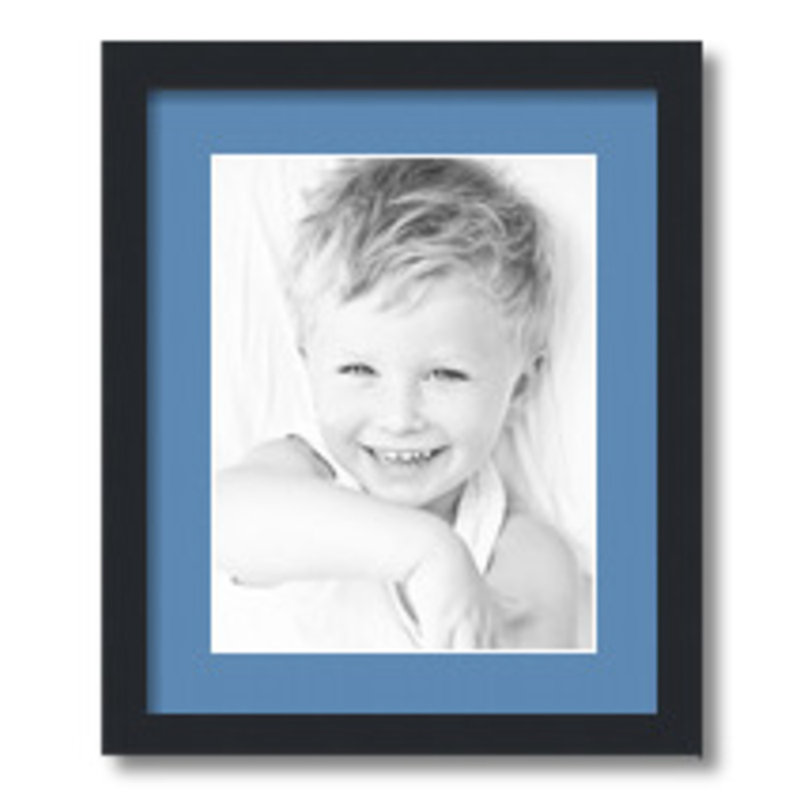 Matte Picture Frame with Mat, Liberty Blue