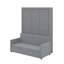 Lit escamotable double avec coussin-1491497977