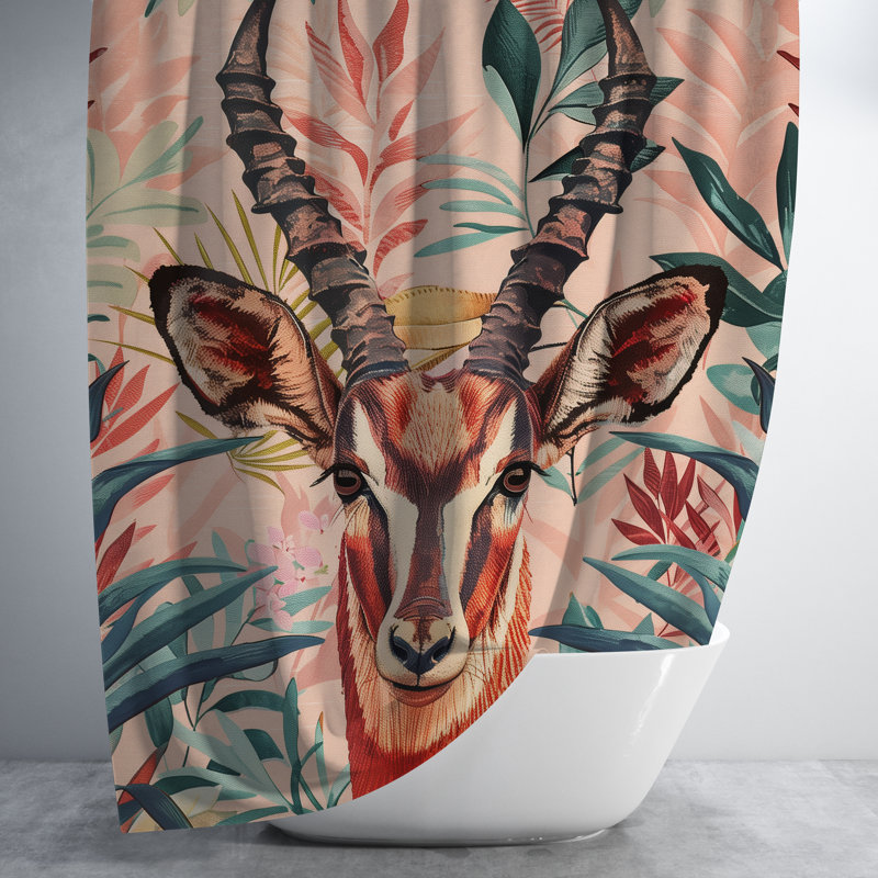 Basir Shower Curtain, 74"H x 71"W