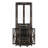 72-Inch Tall Corner Bar Cabinet With Barn Door, Wine Storage, Glass Rack, And Mirrored Display