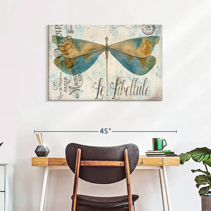 Brampt Lovely Dragonfly, 24" H x 36" W