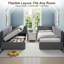 Modern Velvet Upholstered Ottoman Daybed With Lift-Up Storage-132711648