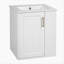 Meuble-lavabo de salle de bain avec lavabo, armoire de salle de bain murale avec porte à fermeture douce
