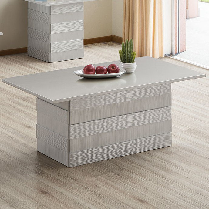 Table de bout Armaya, Blanc gris