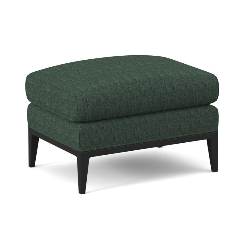 Cooper Ottoman, Elise Linen, Espresso