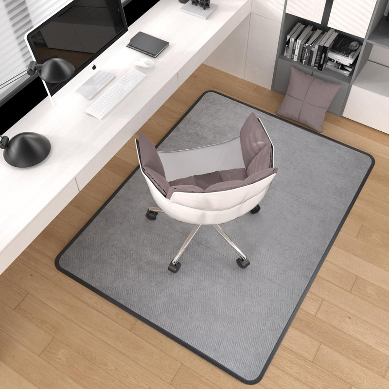 Heavy Duty Office Chair Mat 120x90cm, Anti-Skid Protector for Carpet & Hardwood Floors, Gray