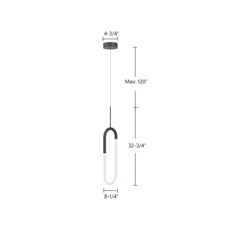 Huron 1 - Light LED Pendant, Black