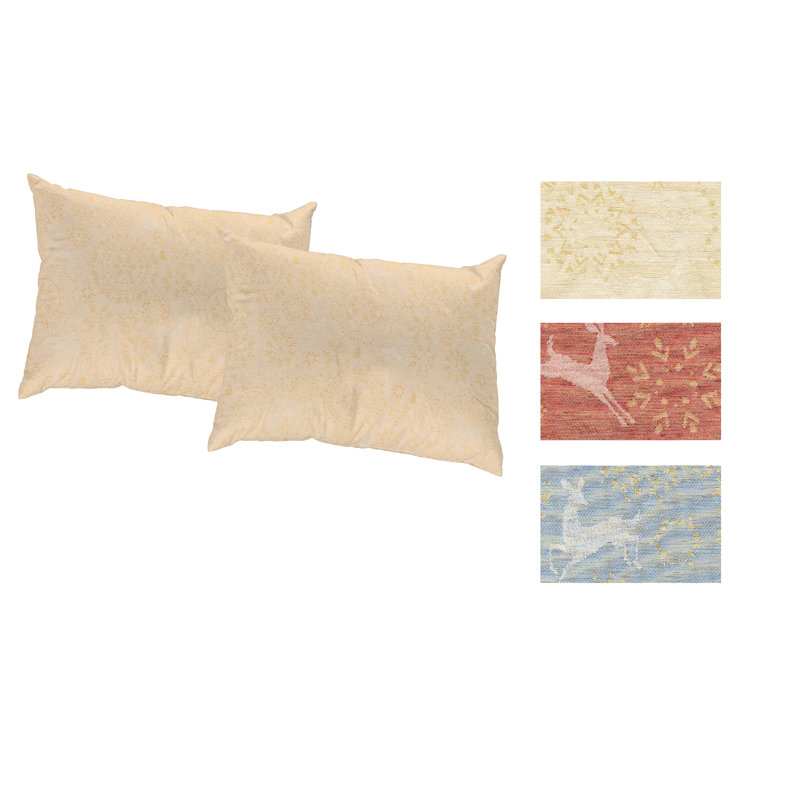 Elisa Abstract Rectangular Cushion Cover, Cream