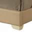 Charmant lit double décontracté beige