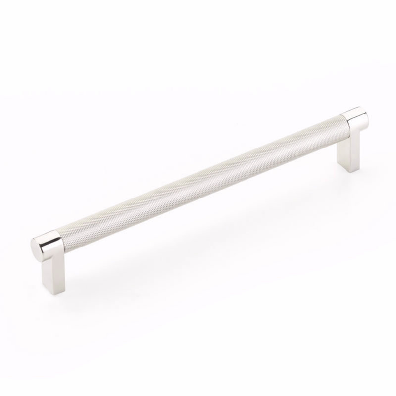 Select Cabinet Pull Bar / Handle Pull, 8" Center to Center, Polished Nickel