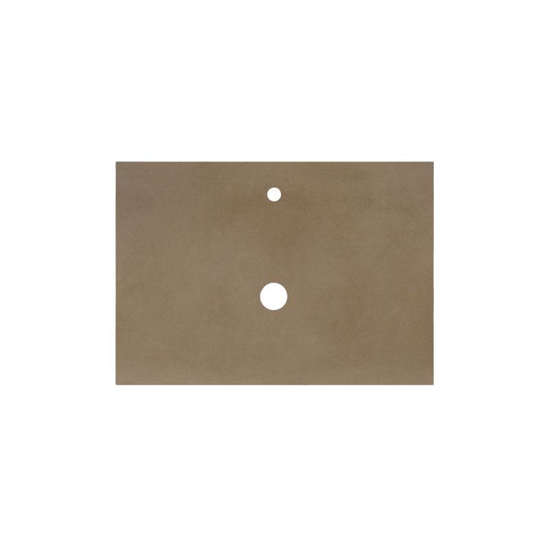 Plateau de meuble-lavabo simple 30,5 po, Simple, Terre