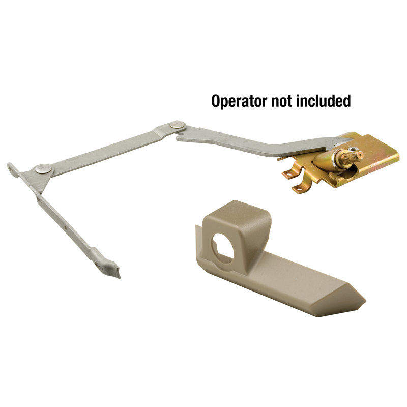 Couvre-caisson en plastique Copperite avec poignée gauche, Pella (paquet de 1), Champagne, H 8,4 po x l 3,75 po x P 1,05 po