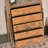 Rustic Hand-Painted 5-Drawer Cabinet