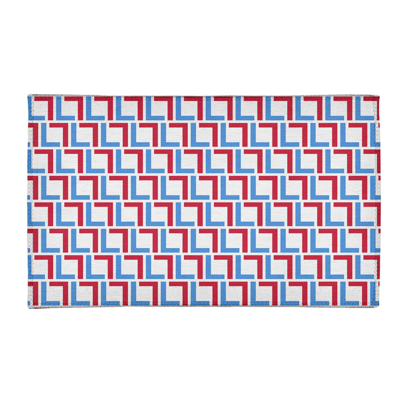 Geometric Indoor Rug, Rectangle 2' x 3'