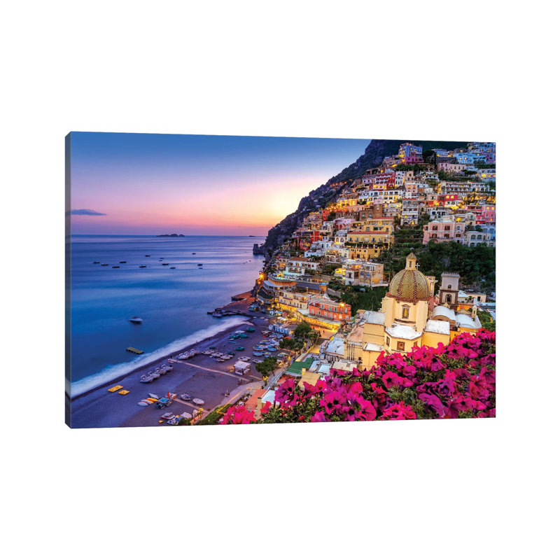 Positano, Church Santa Maria Assunta III by Susanne Kremer - Wrapped Canvas Print, 30.48 cm H x 45.72 cm W