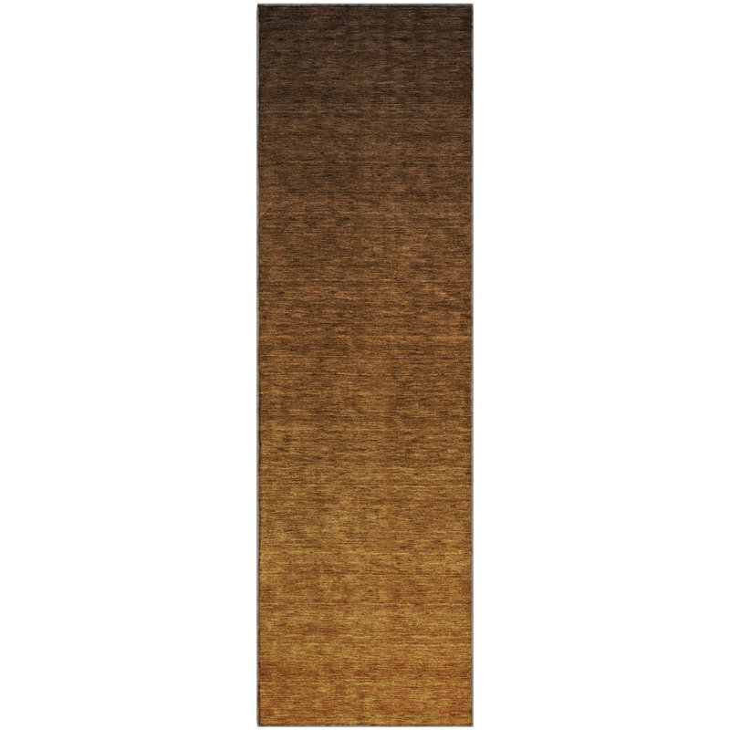 Premium Machine Washable Prisco Chocolate Rug, Runner 2'3" x 7'6"