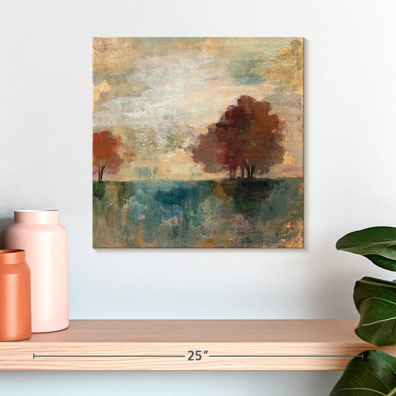 Paysage monogramme III, H 16 po x l 16 po