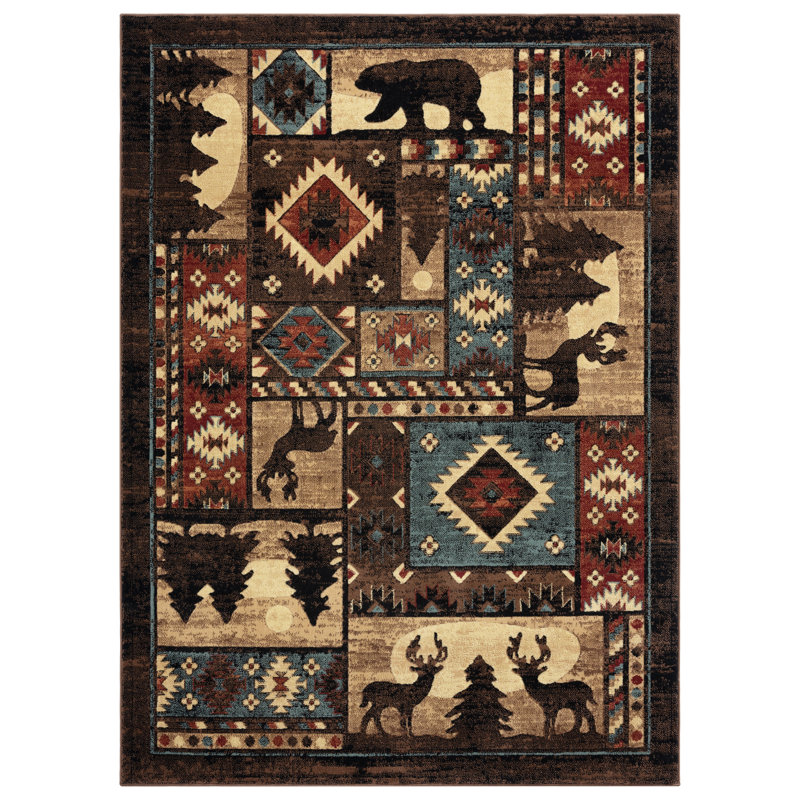 Navya Southwestern Indoor Rug, Rectangle 5' x 7'