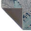 Tapis décoratif bleu à motif floral multicolore-803042327