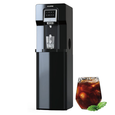Soopyk Bottom Loading Water Dispenser with Ice Maker 18lbs Daily Capability Black(No Hot Water)