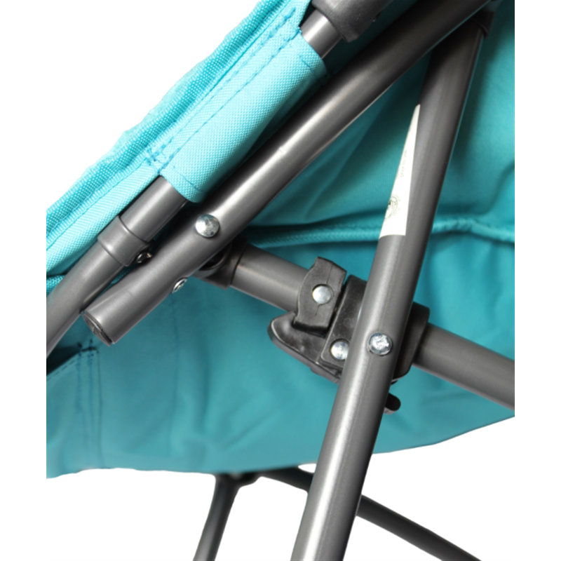 Zenithen Hexagon Corduroy Folding Dish Chair, Teal, Teal Corduroy