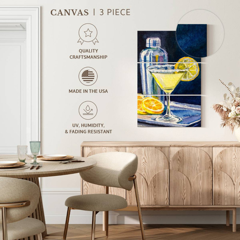 Yarlin Lemon Martini, 57" H x 36" W