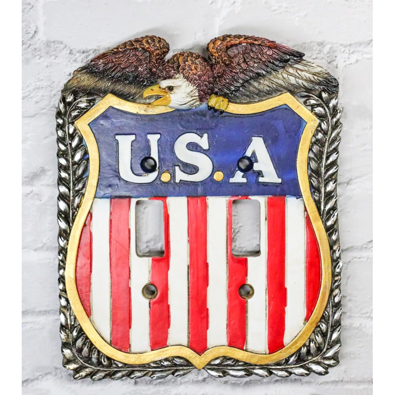 Ensemble de plaques d'interrupteur à bascule patriotiques