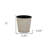 5" Cream Recycled Plastic Indoor Outdoor Round Pot Planter