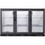 Kalamera three-door 11.2cu.ft back bar undercounter commercial beverage cooler