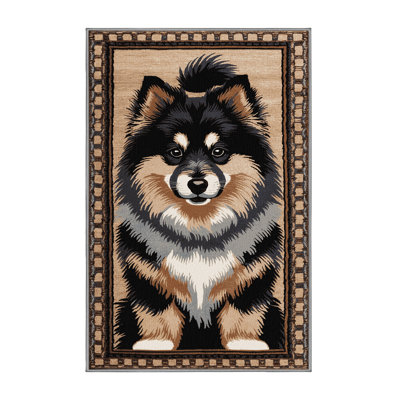 Tapis lavable pour chien Keeshond