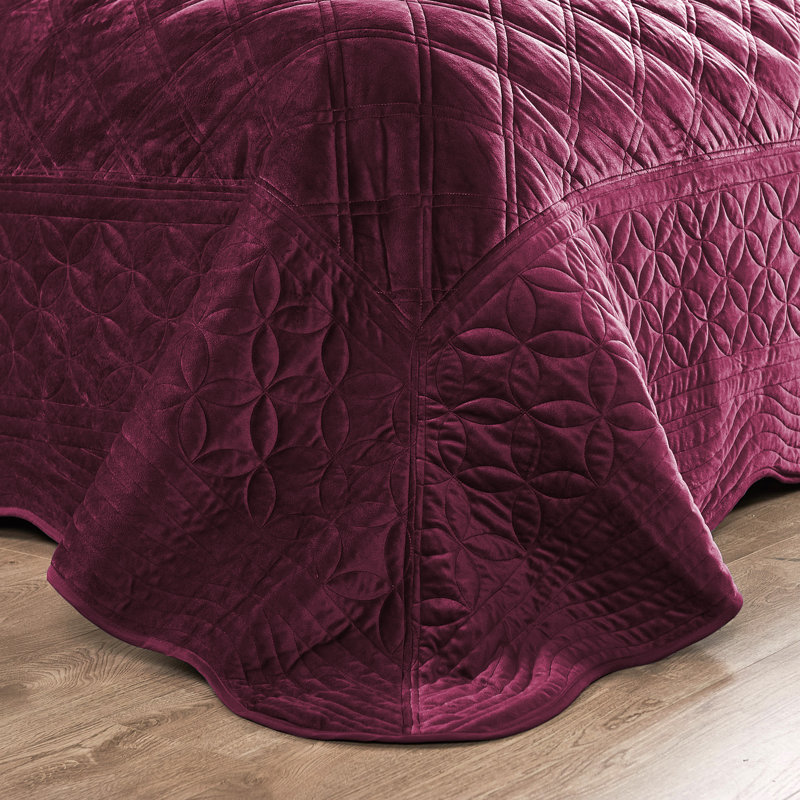 Ensemble de couette surdimensionné de 4 pièces en microfibre douce, Bourgogne