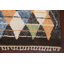 Tapis multicolore en laine noué à la main de conception unique 9 pi 10 po x 15 pi 4 po