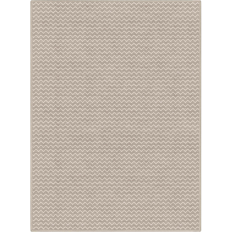 Kehr Mesa Brown Chevron Tribal Flatwoven Rug – Easy Clean & Durable