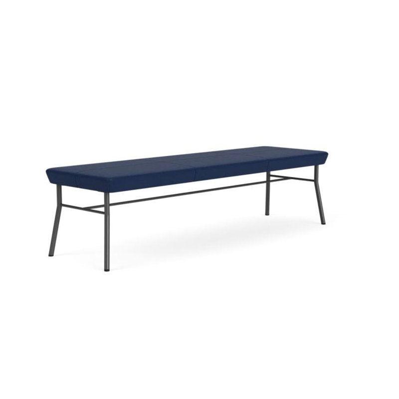 Lesro Banc en métal Mystic, Plot Line acier, Gris anthracite