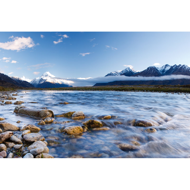 Tasman Valley Stream by Turnervisual - Wrapped Canvas Print, 51cm H x 76cm W x 3.8cm D