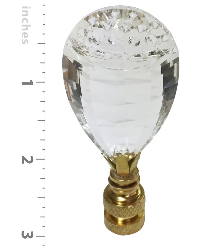 Balloon Drop K9 Crystal Lamp Finial