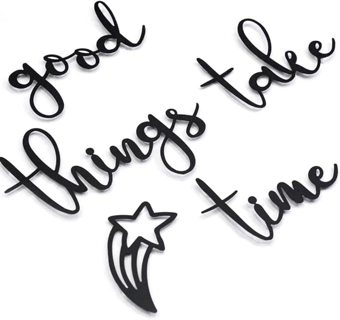 Good Wall Take Time - art mural en métal