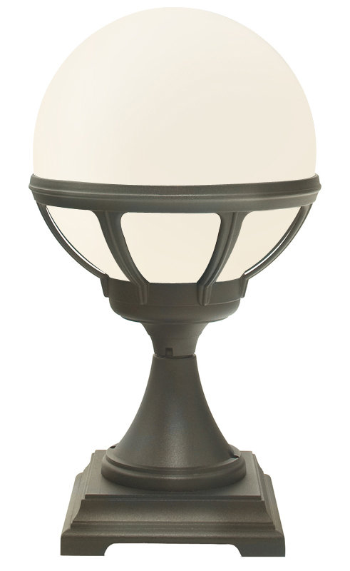 Lamp Post (Full), Black, Milk, 116cm H