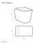 Cuvette de toilette Concorde Back-to-Wall