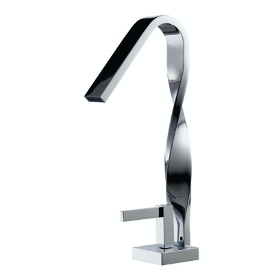 Aqua Single-Hole Bathroom Faucet