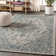 Nate Boho Medallion Textured Weave Gray/Teal Indoor/Outdoor Rug