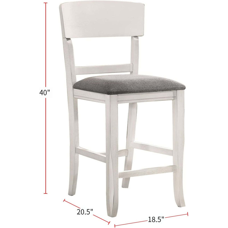 Ensemble de 2 chaises contemporaines à hauteur de comptoir pour salle à manger contemporaine