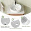 Meuble-lavabo mural 24 po avec comptoir en quartz