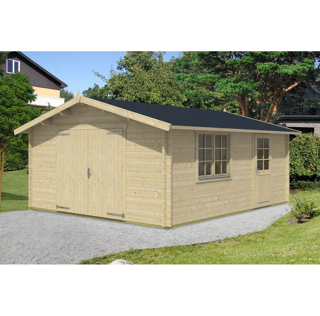 4,9 m x 6 m Holzgarage