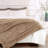 Wave Pattern Faux Fur Throw Blanket