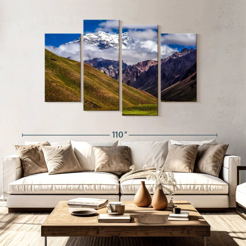 Harpa Cloudy Aconcagua, 54" H x 84" W
