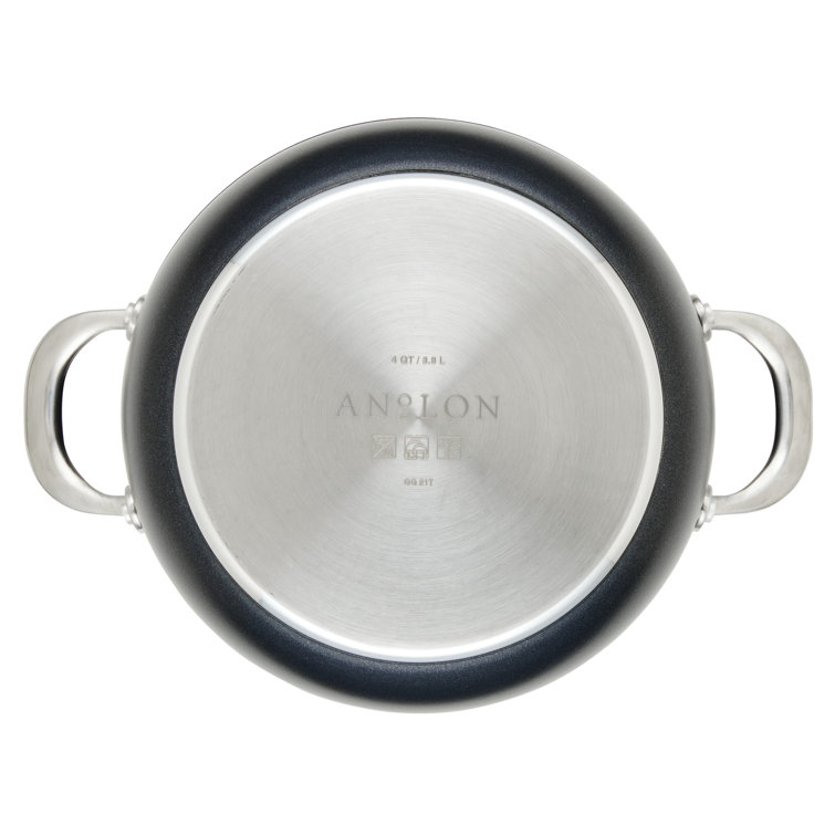 Anolon X Hybrid Nonstick Induction Saucier Pan With Lid, 2.5-Quart